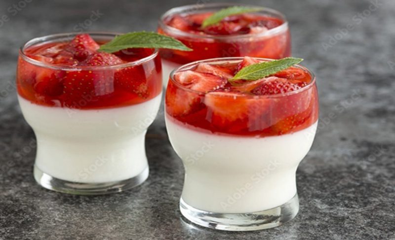 Strawberry Panna Cotta