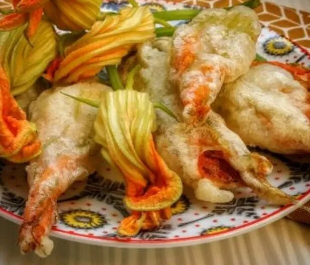Stuffed zucchini flowers – cooking class in Milan
